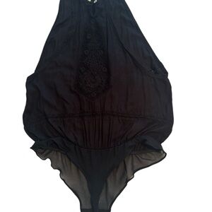 NWOT Intimately by Free People Bodysuit Size S Black